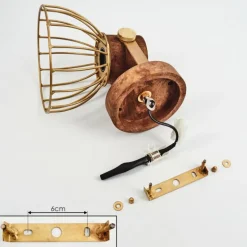 Applique murale Grunnfjord Laiton, Écru, 1 lumière