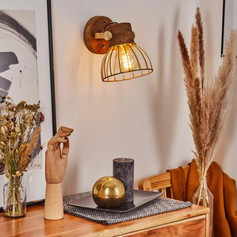 Applique murale Grunnfjord Laiton, Écru, 1 lumière