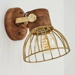 Applique murale Grunnfjord Laiton, Écru, 1 lumière