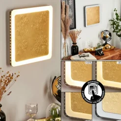 Applique murale Guacacallo LED Or, Noir, Blanc, 1 lumière