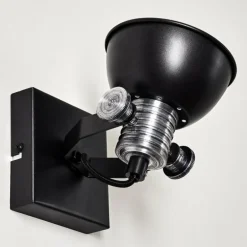 Applique murale Gudo Noir, Blanc, 1 lumière