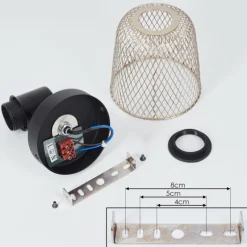 Applique murale Guitton Noir, 1 lumière