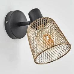 Applique murale Guitton Noir, 1 lumière