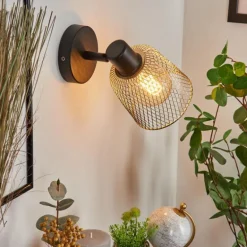 Applique murale Guitton Noir, 1 lumière