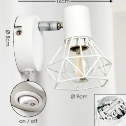 Applique murale Gullspang Blanc, 1 lumière