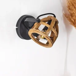 Applique murale Haervej Noir, 1 lumière