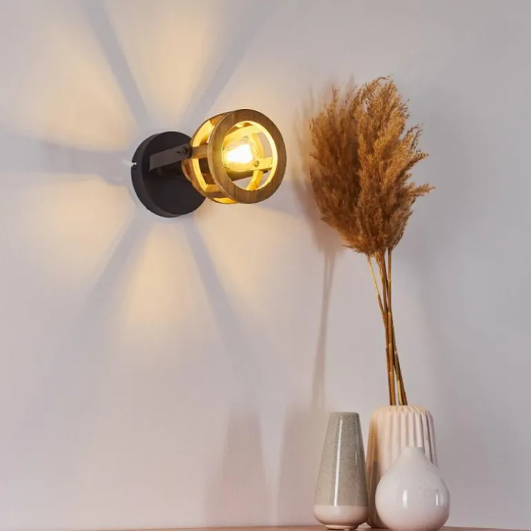 Applique murale Haervej Noir, 1 lumière