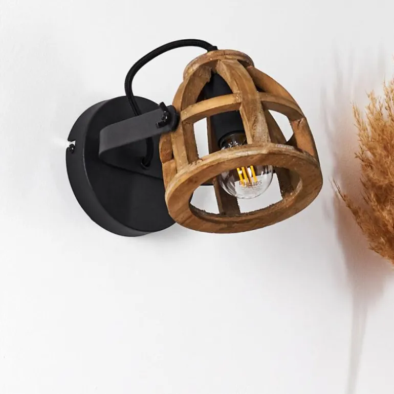 Applique murale Haervej Noir, 1 lumière