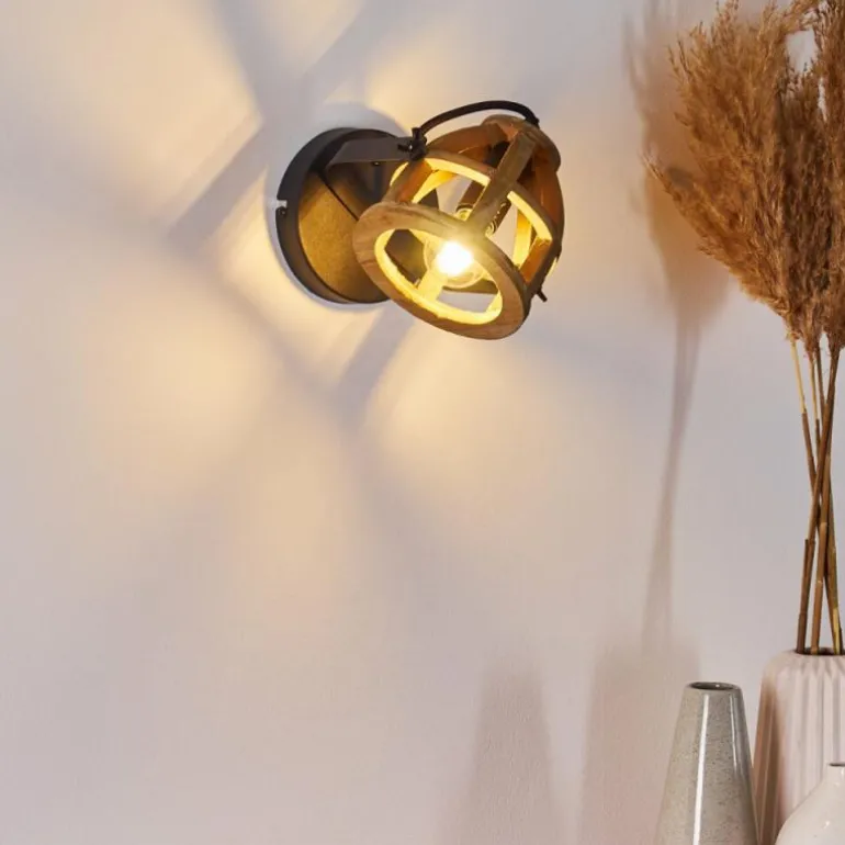 Applique murale Haervej Noir, 1 lumière