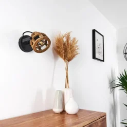 Applique murale Haervej Noir, 1 lumière