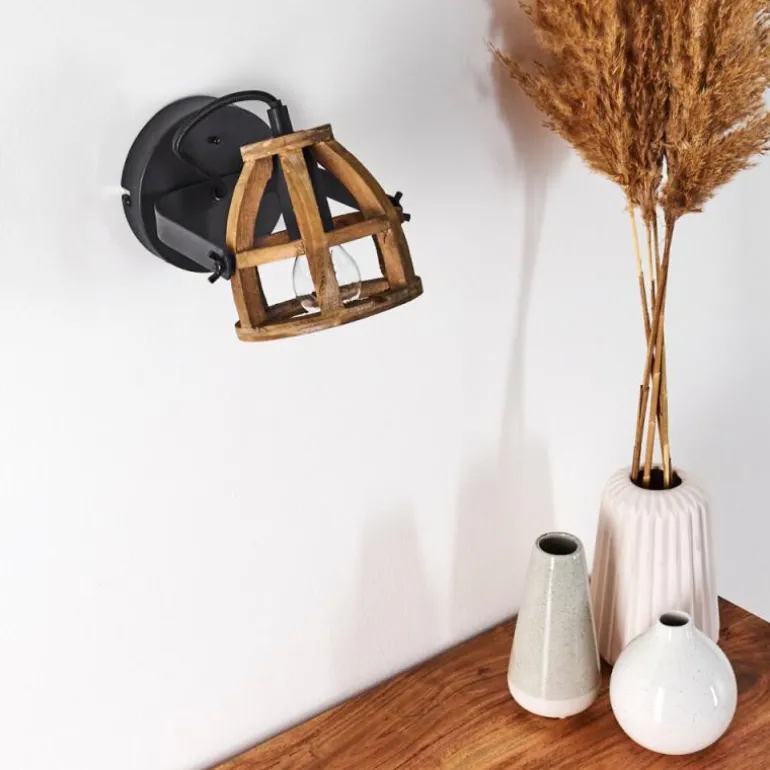 Applique murale Haervej Noir, 1 lumière