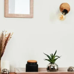 Applique murale Harran Chrome, Écru, 1 lumière