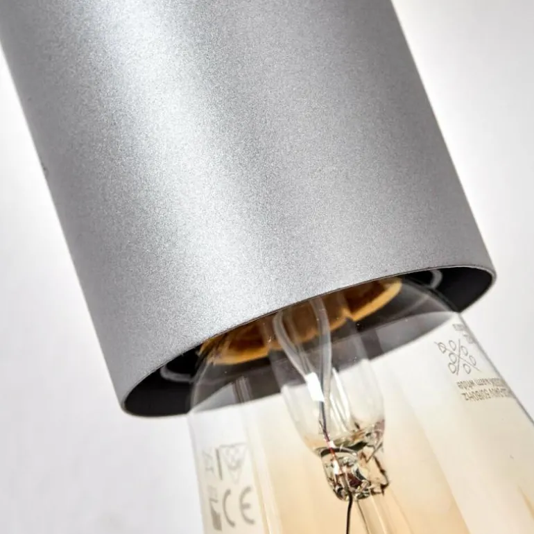 Applique murale Hautahi Gris, Bois foncé, 1 lumière