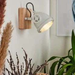 Applique murale Herford Écru, Blanc, 1 lumière