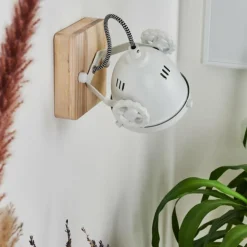 Applique murale Herford Écru, Blanc, 1 lumière