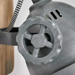 Applique murale Herford Gris, Bois clair, 1 lumière