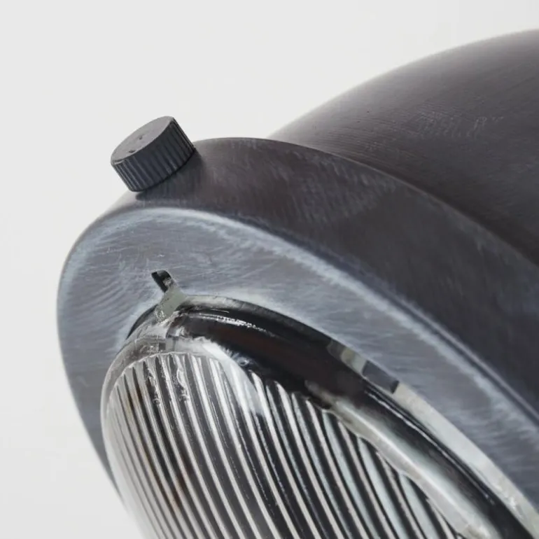 Applique murale Herford Gris, Bois foncé, 1 lumière