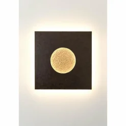 Applique murale Holländer LUNA LED Brun, Or, Noir, 1 lumière