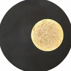 Applique murale Holländer LUNA LED Brun, Or, Noir, 1 lumière