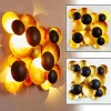 Applique murale Holländer BOLLADARIA LED Or, Noir, 9 lumières