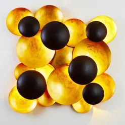 Applique murale Holländer BOLLADARIA LED Or, Noir, 9 lumières