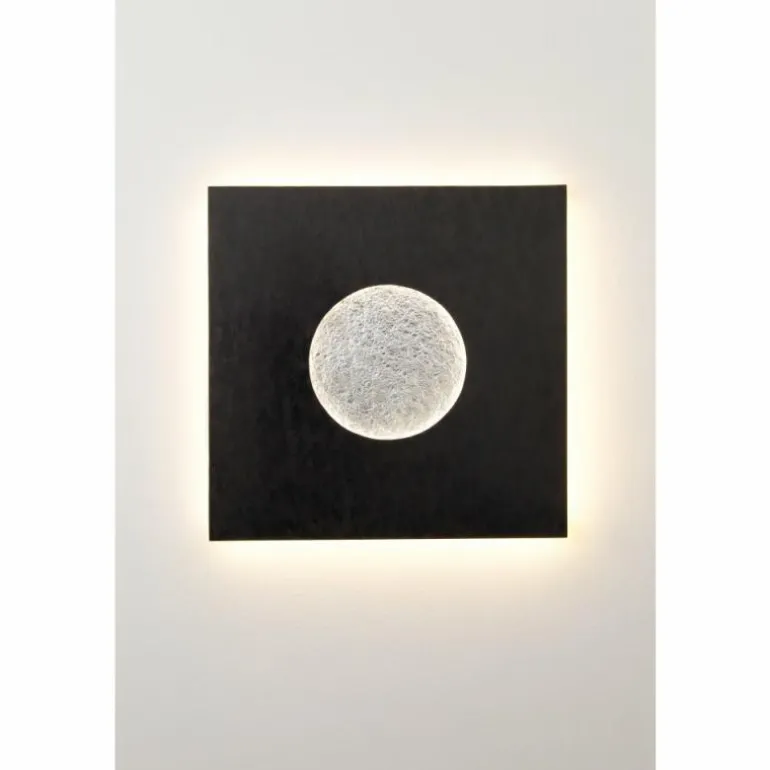 Applique murale Holländer LUNA QUADRAT GROSS LED Brun, Noir, Argenté, 1 lumière