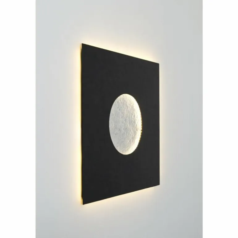 Applique murale Holländer LUNA QUADRAT GROSS LED Brun, Noir, Argenté, 1 lumière