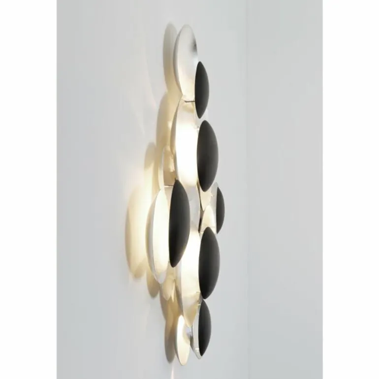 Applique murale Holländer BOLLADARIA LED Noir, Argenté, 9 lumières