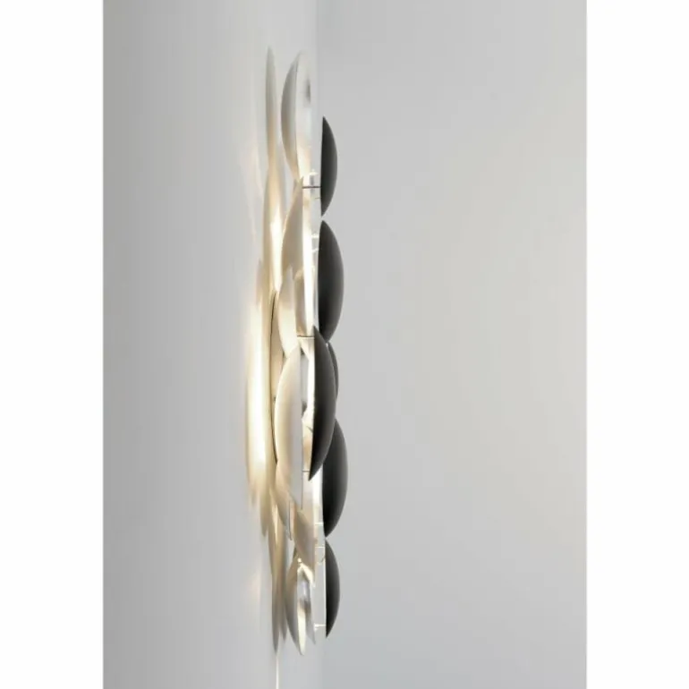 Applique murale Holländer BOLLADARIA LED Noir, Argenté, 9 lumières