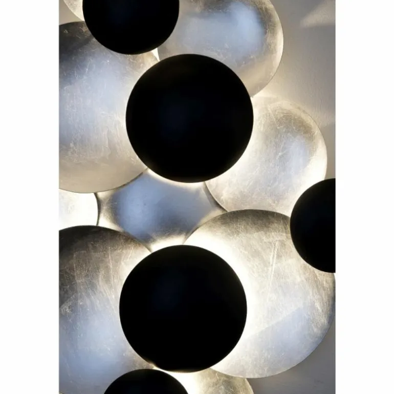 Applique murale Holländer BOLLADARIA LED Noir, Argenté, 9 lumières