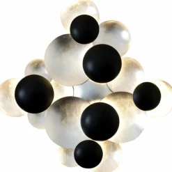 Applique murale Holländer BOLLADARIA LED Noir, Argenté, 9 lumières