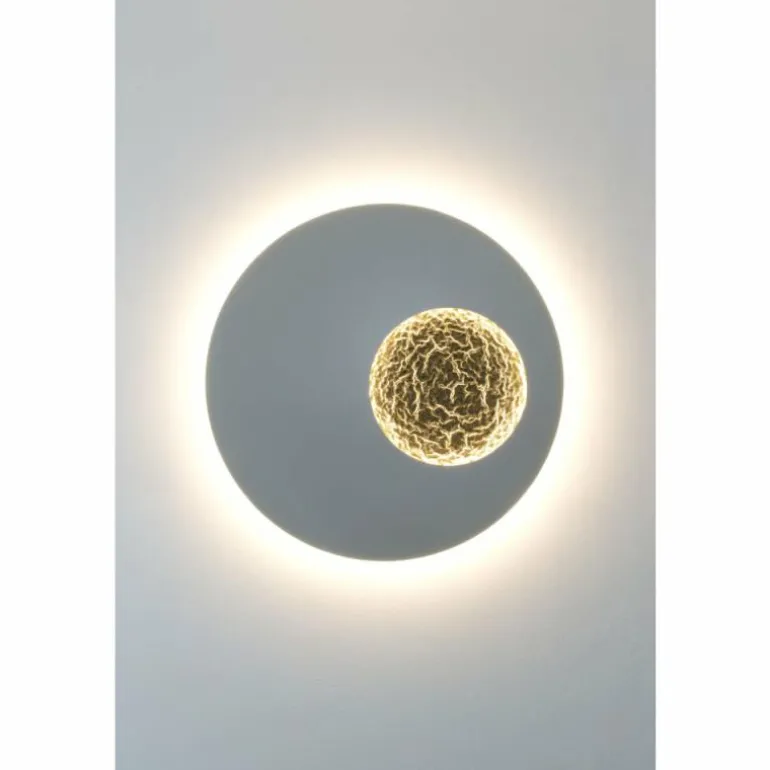 Applique murale Holländer LUNA LED Or, Gris, 2 lumières