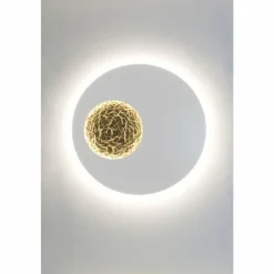 Applique murale Holländer LUNA LED Or, Blanc, 2 lumières