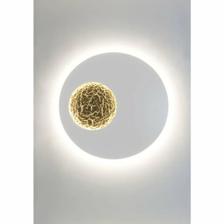 Applique murale Holländer LUNA LED Or, Blanc, 2 lumières