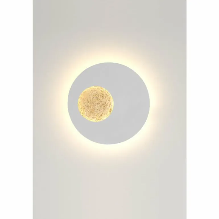 Applique murale Holländer LUNA LED Or, Blanc, 2 lumières