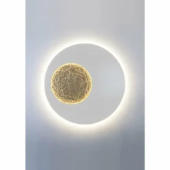 Applique murale Holländer LUNA LED Or, Blanc, 2 lumières