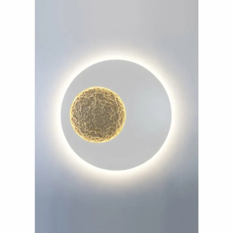 Applique murale Holländer LUNA LED Or, Blanc, 2 lumières