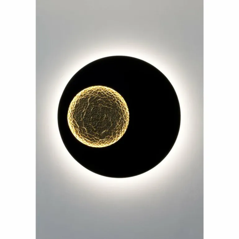 Applique murale Holländer LUNA LED Brun, Or, Noir, 2 lumières