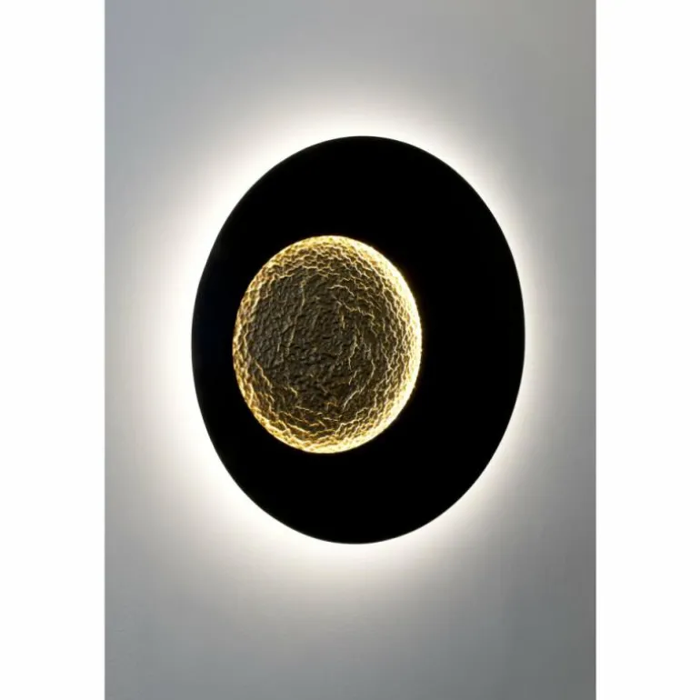 Applique murale Holländer LUNA LED Brun, Or, Noir, 2 lumières