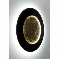 Applique murale Holländer LUNA LED Brun, Or, Noir, 2 lumières