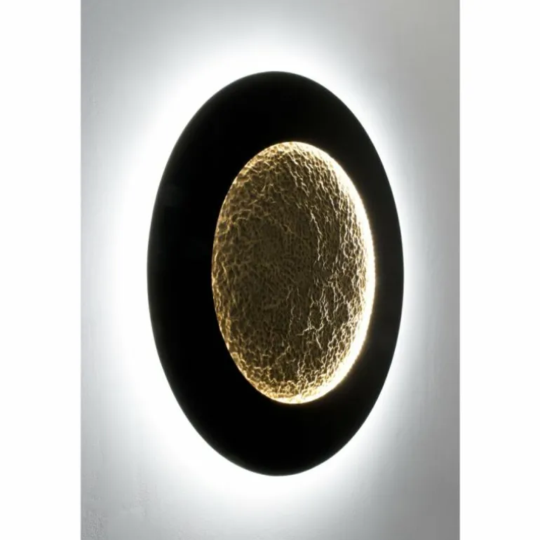 Applique murale Holländer LUNA LED Brun, Or, Noir, 2 lumières