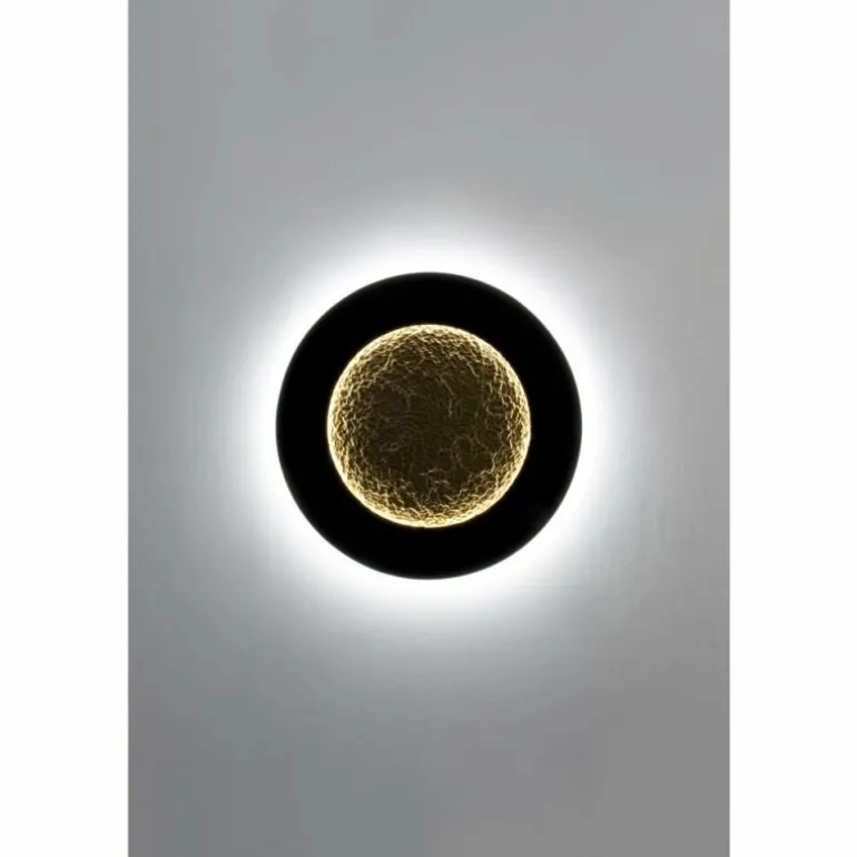 Applique murale Holländer LUNA LED Brun, Or, Noir, 2 lumières