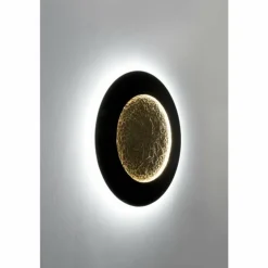 Applique murale Holländer LUNA LED Brun, Or, Noir, 2 lumières