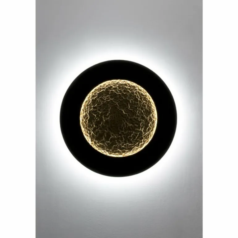 Applique murale Holländer LUNA LED Brun, Or, Noir, 2 lumières