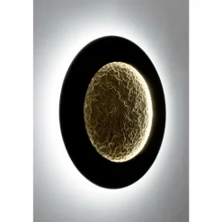 Applique murale Holländer LUNA LED Brun, Or, Noir, 2 lumières