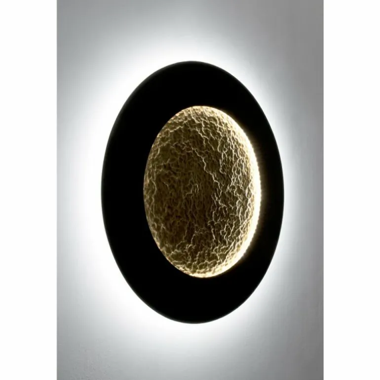 Applique murale Holländer LUNA LED Brun, Or, Noir, 2 lumières