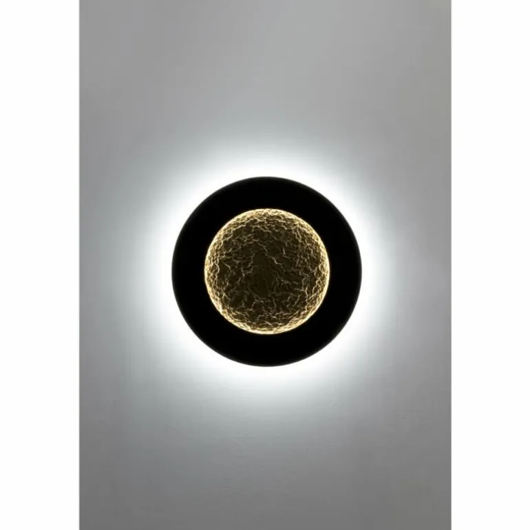 Applique murale Holländer LUNA LED Brun, Or, Noir, 2 lumières