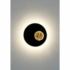 Applique murale Holländer LUNA LED Brun, Or, Noir, 2 lumières