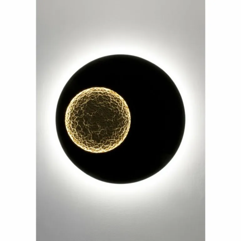 Applique murale Holländer LUNA LED Brun, Or, Noir, 2 lumières