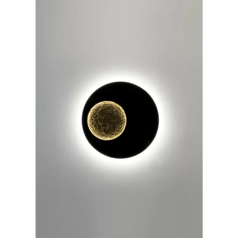 Applique murale Holländer LUNA LED Brun, Or, Noir, 2 lumières